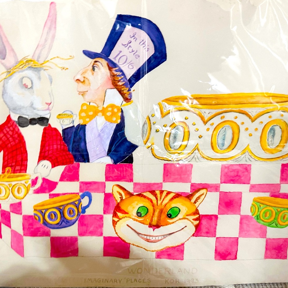 Disney Character Drawing Alice in Wonderland Mad Hatter Painting
